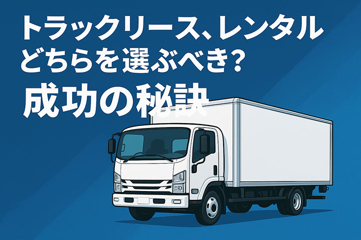 トラック短期リース、レンタル、どちらを選ぶべき？成功の秘訣